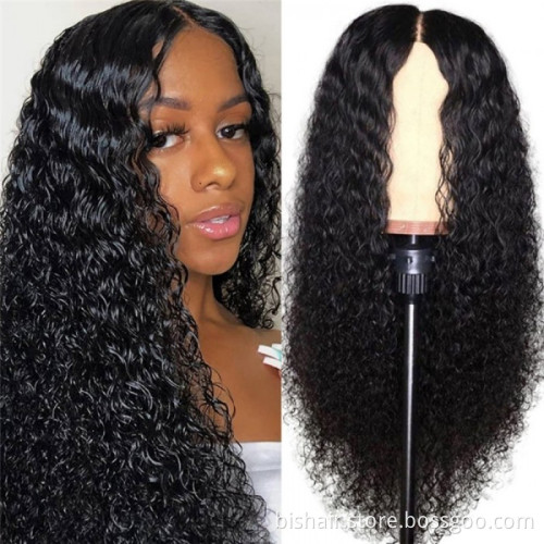 BIS Jerry Curly 4x4 Lace Front Wigs Deep Wave Brazilian Remy Pre Plucked 4x4 Closure 150% Density For Black Women Human hair wig